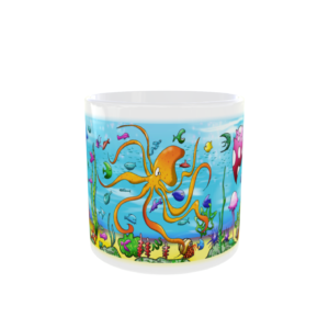 Tasse à café mini mug – Poulpe drôle océan