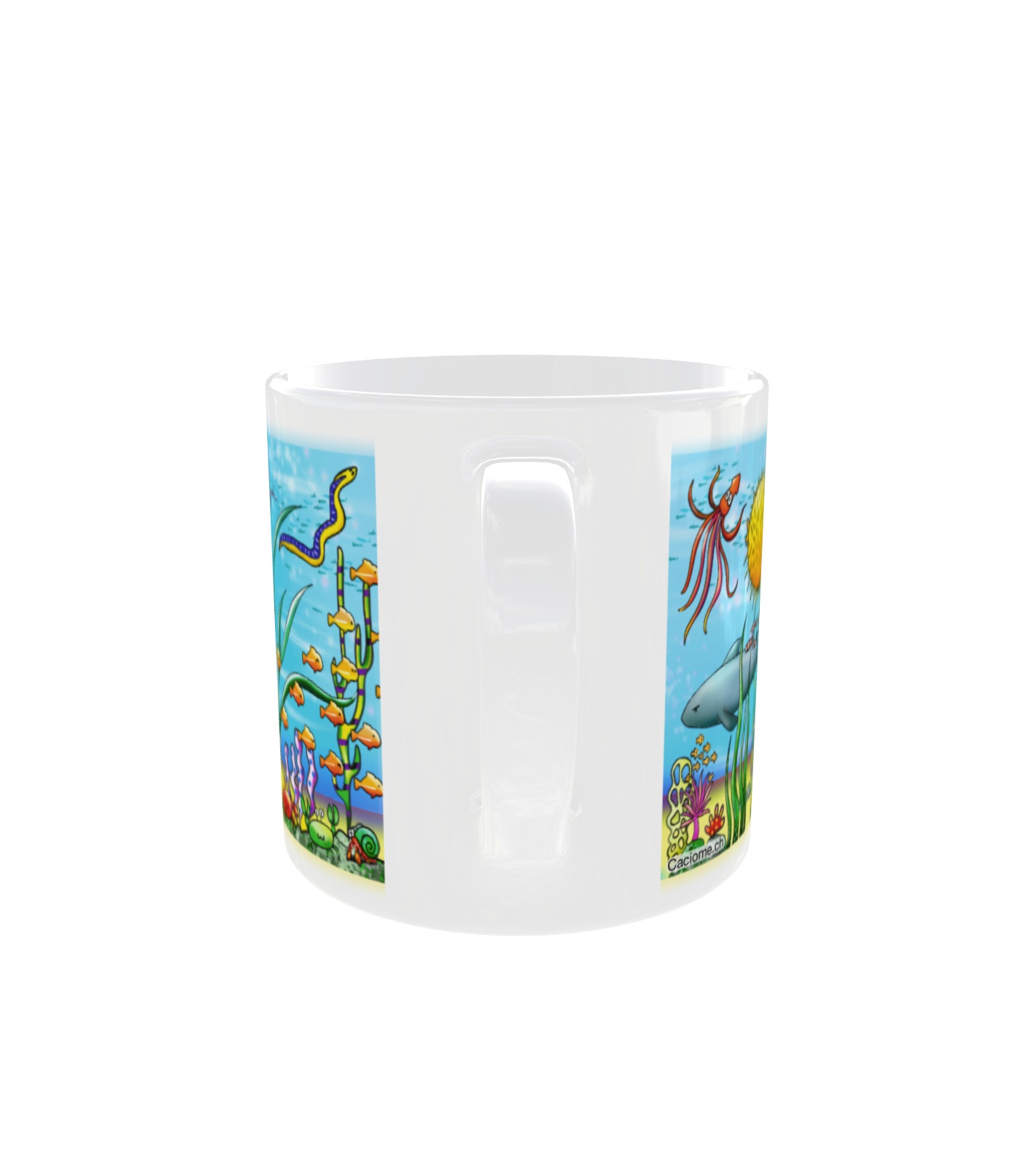 tasse poulpe dos