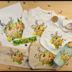 Coffret naissance cerf nature détaillé